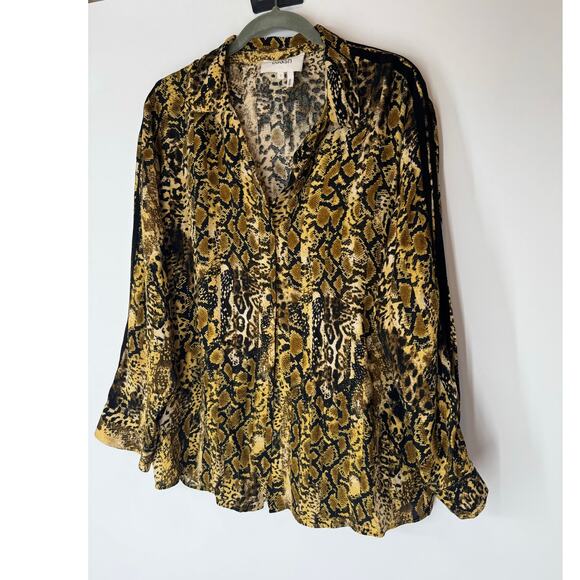 BA&SH snake print susie top S - Picture 3 of 9